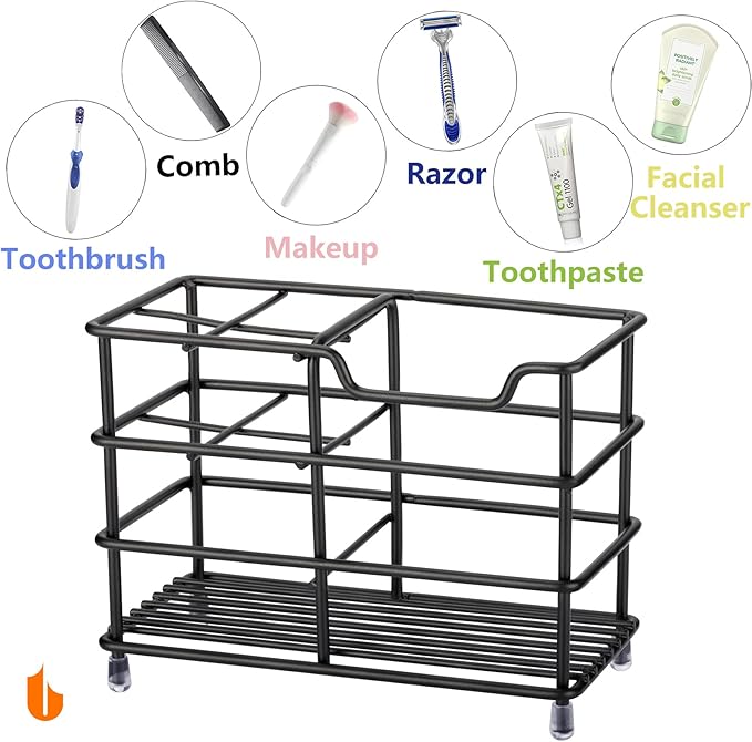 Urbanstrive 304 Stainless Steel Bathroom Toothbrush Holder Toothpaste Holder