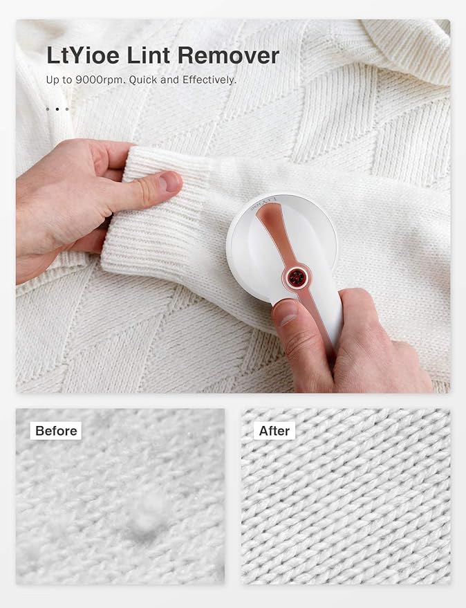 Lint Remover Shaver LtYioe Fabric Shaver USB Rechargeable Sweater Shaver Fabric