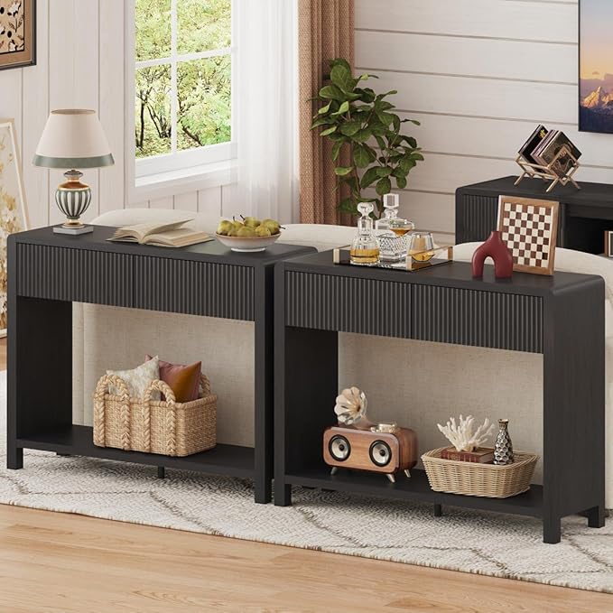 FATORRI Console Entryway Table, Modern Sofa Table