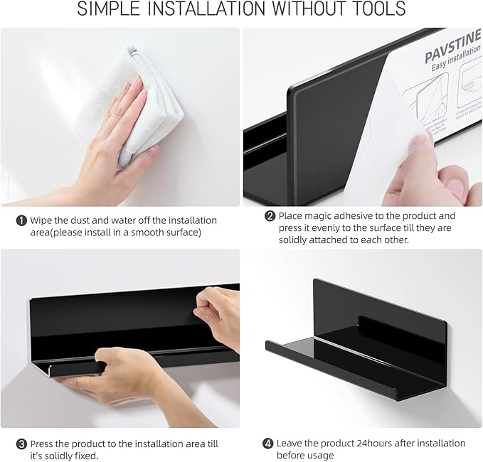 PAVSTINE Acrylic Floating Shelves