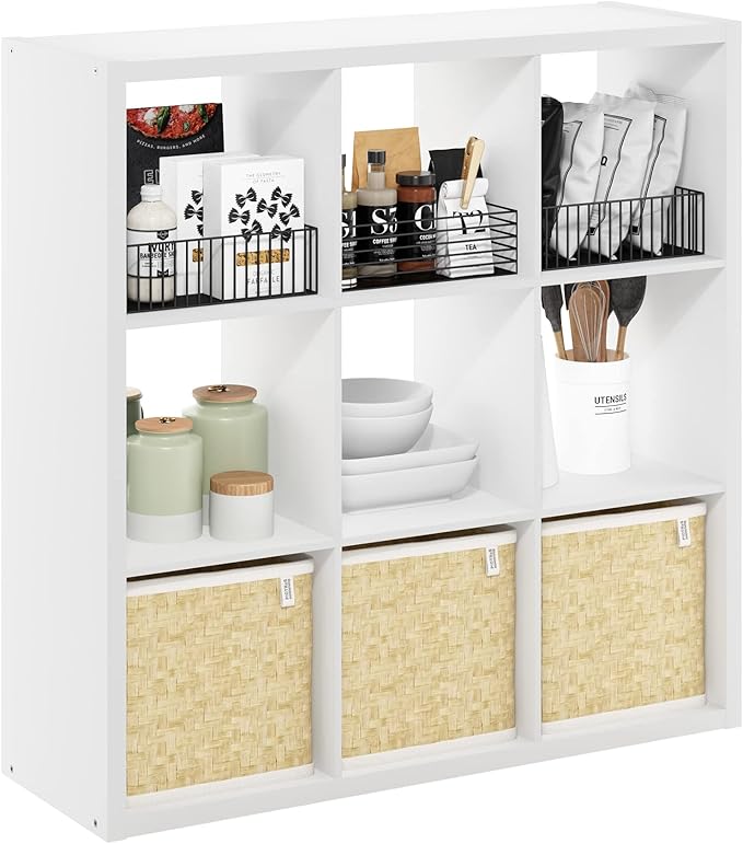 Furinno Cubicle Open Back Decorative Cube Storage Organizer