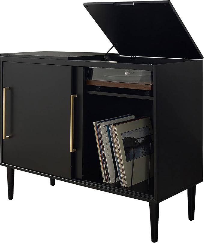 Crosley Furniture Everett Media Console and Record Player Stand