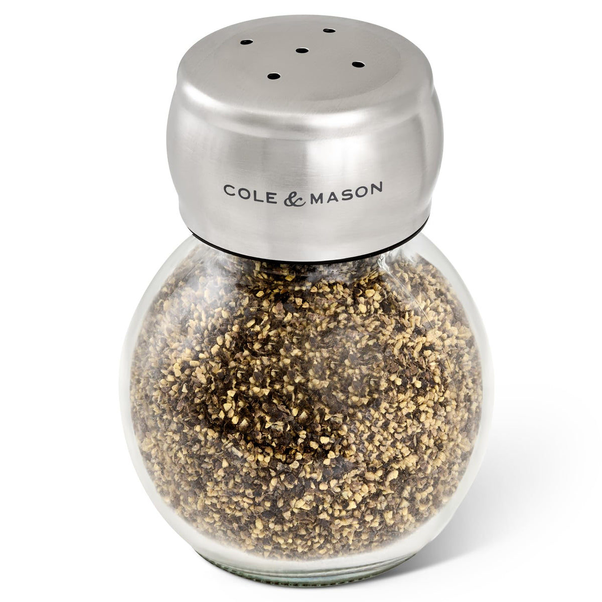 Cole & Mason Darlington Salt & Pepper Shaker Gift Set - Salt and Pepper Shakers - Home & Kitchen Accessories - Kitchen Essentials - Acrylic & Stainless Steel Shaker Set