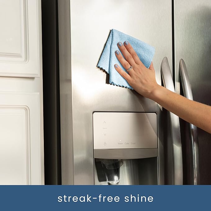 S&T INC. 50 Pack Microfiber Cleaning Cloth