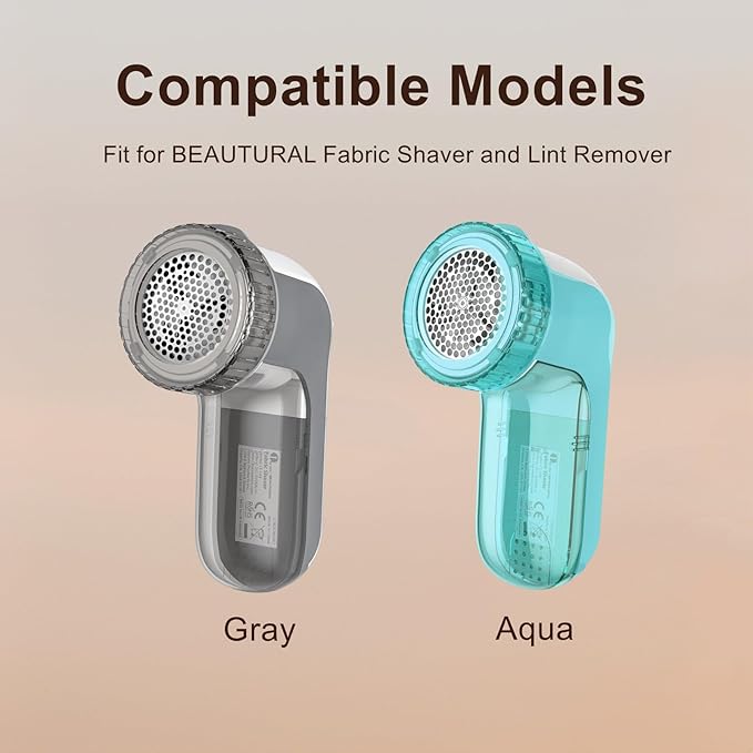 Only Compatible with Beautural Fabric Shaver Replacement Blades, 3-Leaf Blades