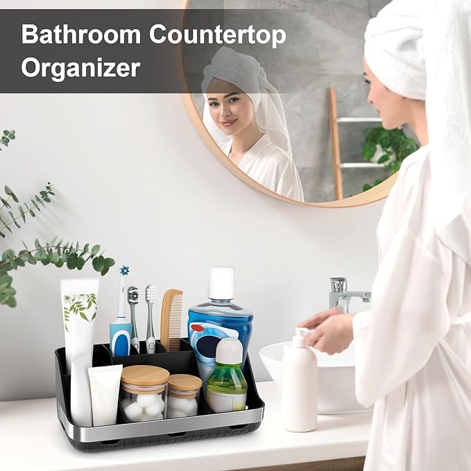 Black Toothbrush Holder