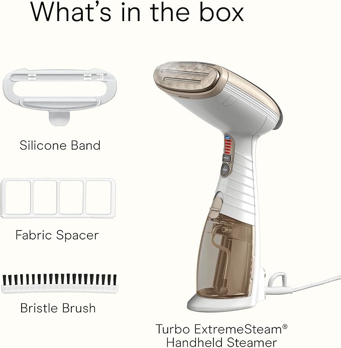 Conair Turbo Extreme Steam Hand Held Fabric Steamer, 15 min, 7.3 oz