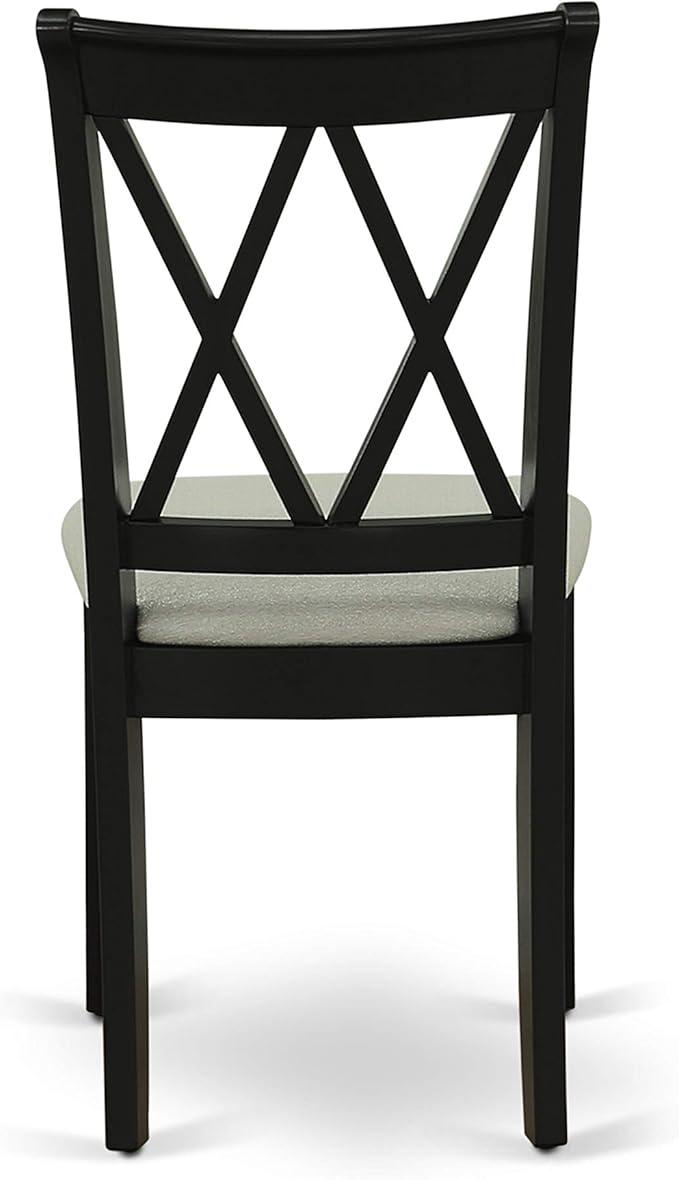 East West Furniture CLC-BLK-C Clarksville Dining Room Chairs