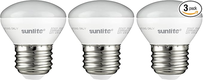 Sunlite LED R14 Mini Flood Light Bulbs, 4 Watts, 250 Lumens, Medium Base
