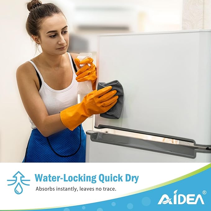 AIDEA Microfiber Cleaning Cloth-12PK, Soft Microfiber Towels