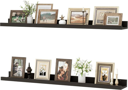 Floating Shelves for Wall, 36 inch Wood Floating Shelves Set of 2, Picture