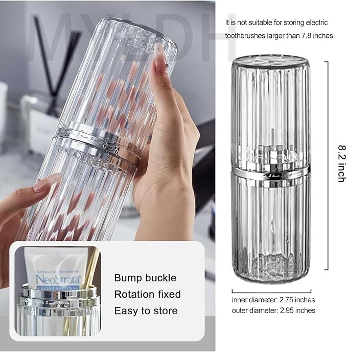 Toothbrush Travel Case Portable Travel Toothbrush Holder, Large Travel