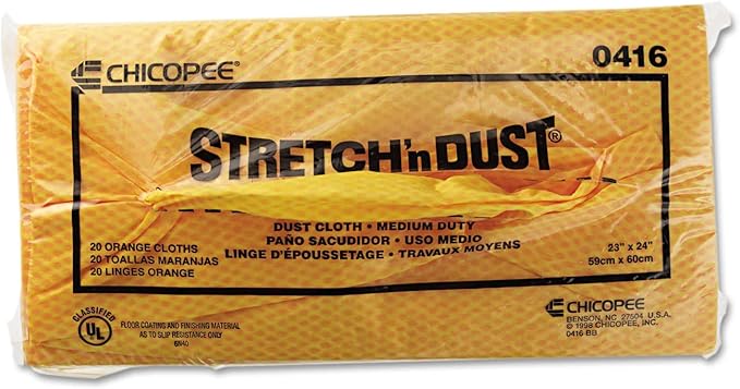 Chicopee 0416 Stretch 'n Dust, Medium Duty 24" x 24" Unfolded Dust Clothes