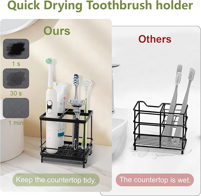 Carbon Steel Toothbrush Holders
