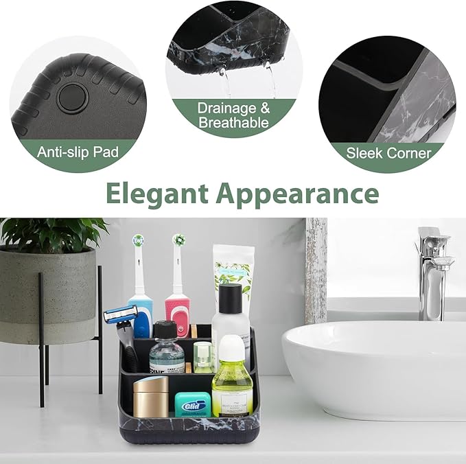 Chintu Toothbrush Holders for Bathroom Counter Organizer