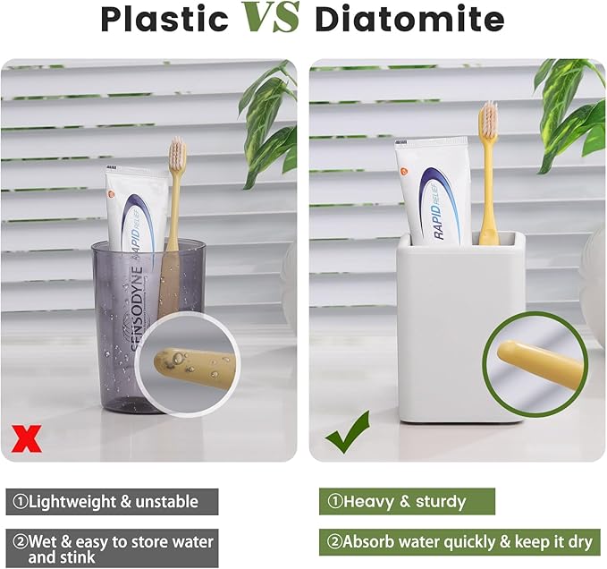 Luxspire Toothbrush Holders, Fast Drying Toothbrush Holders