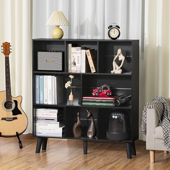 YAHARBO 8 Cube Bookshelf, 3 Tier Bookcase