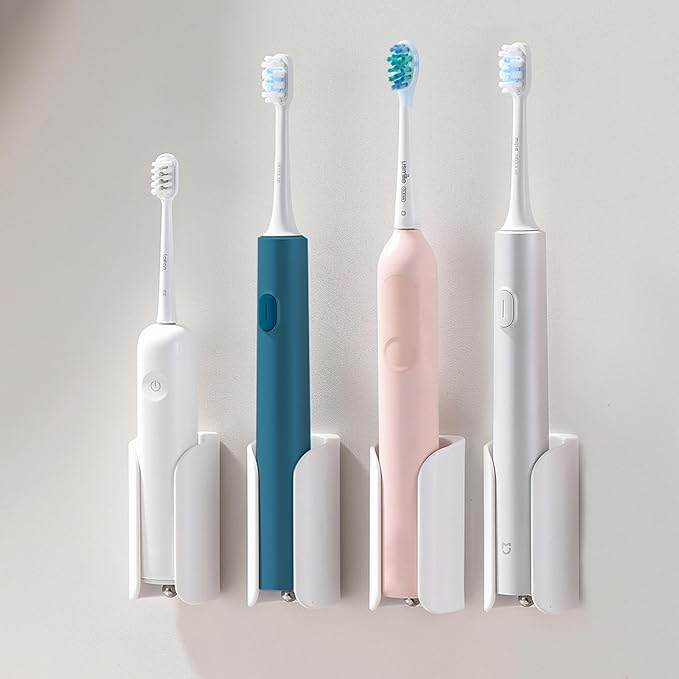 Electric Toothbrush Holder for Bathroom, Wall-Mounted Toothbrush Stand