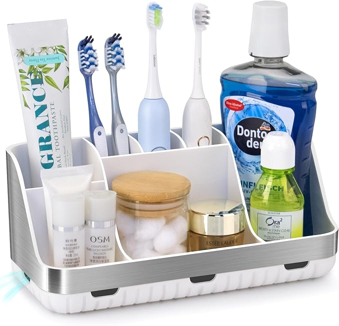 Toothbrush Holders for Bathrooms Countertop Organizer
