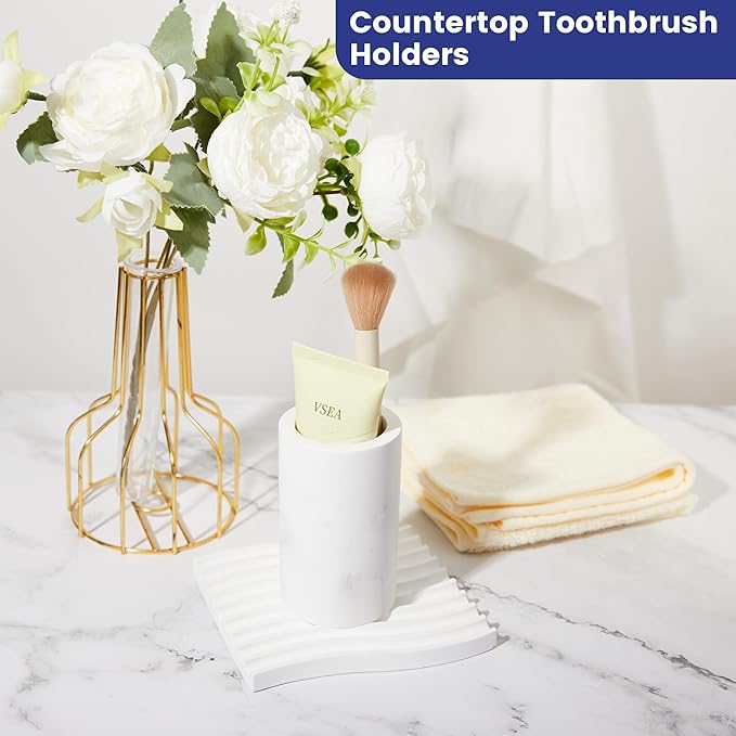 Diatomite Toothbrush Holders for Bathrooms, Electric Tooth Brush and Toothpaste