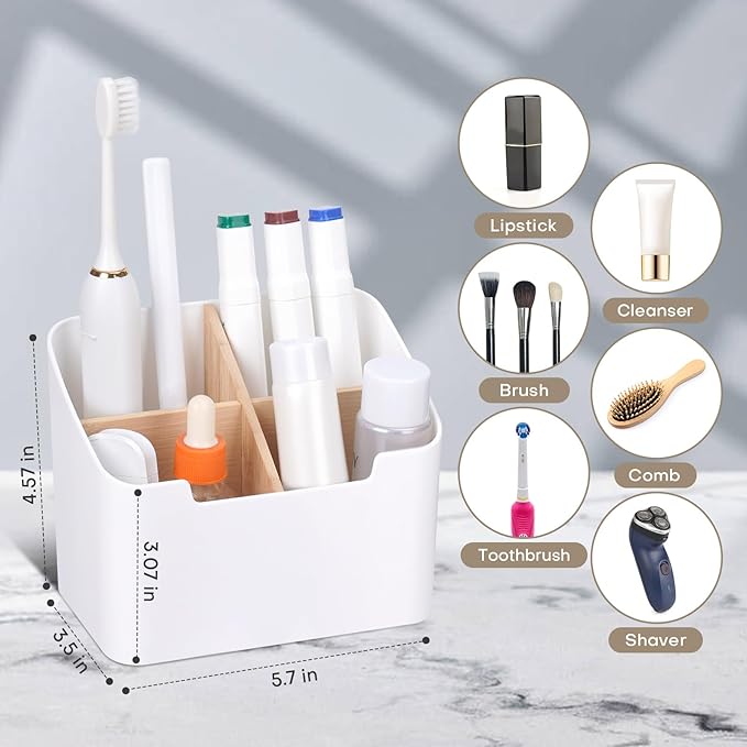 Toothbrush Holders for Bathrooms, Electric Toothbrush and Toothpaste Holder