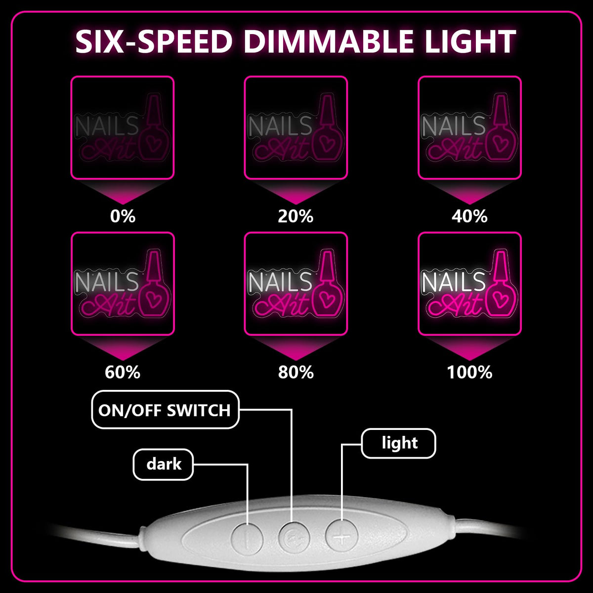 Nail Neon Sign for Wall Decor, Led Nail Signs for Studio Beauty Salon Business Makep Room Wall Window Decor, Gift for Nail Tech Girls, Christmas, Birthday