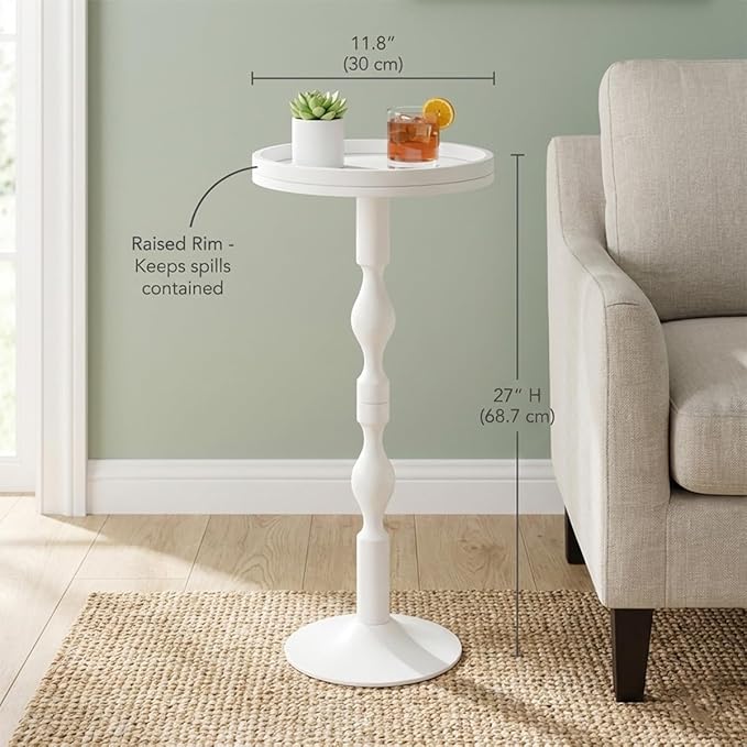 Small Round Drink Table, Pedestal Tables, Small Round Side Table