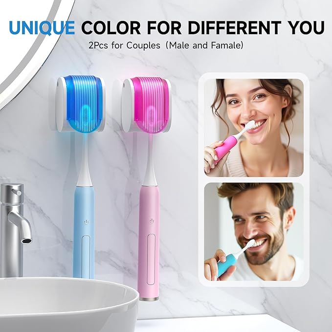 Toothbrush Holders for Bathrooms【Upgrade Single Slot Design】 Toothbrush Holder
