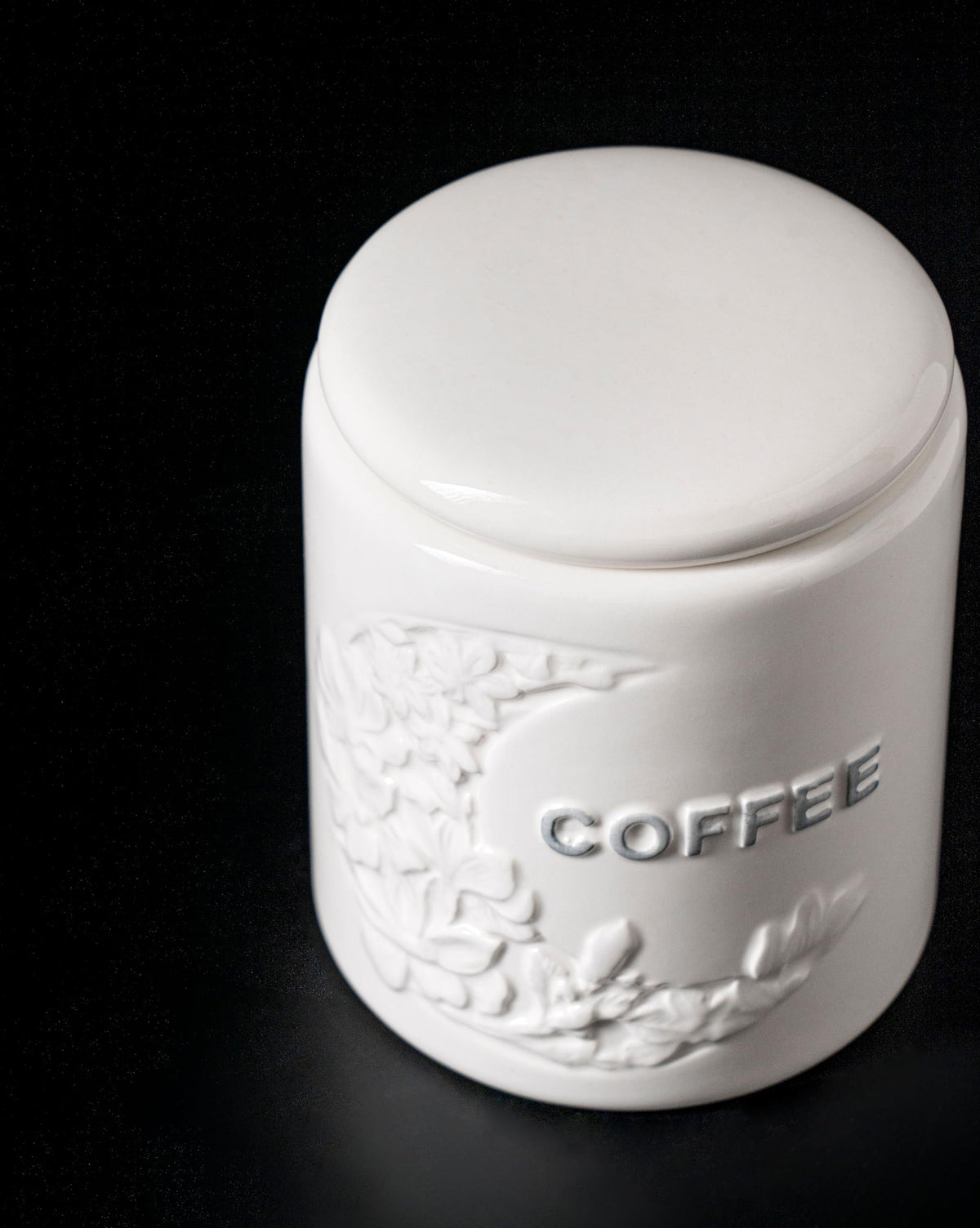 TAWCHES Wing Petal Ceramic Canisters Sets For The Kitchen Canisters For Countertop Set of 3 Airtight Coffee Canisters For Ground Coffee Sugar Container Tea Storage Jars With Lids