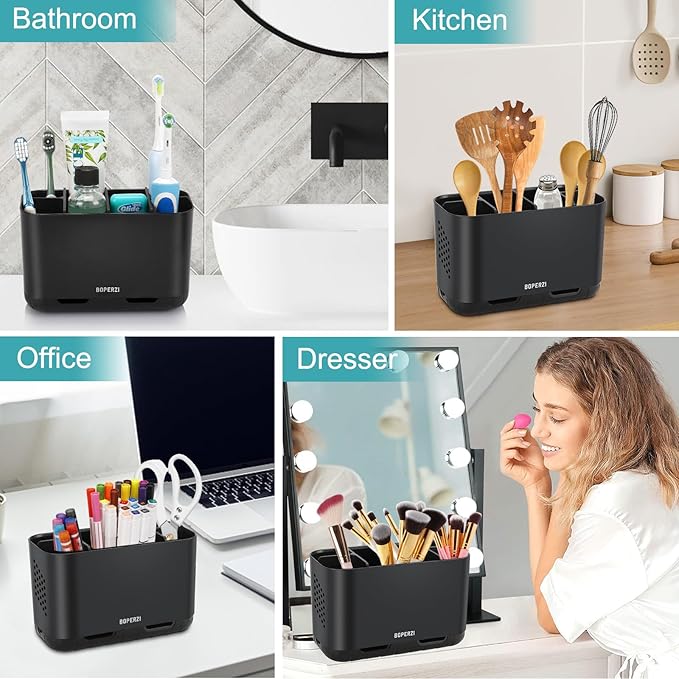 Boperzi Toothbrush Holders for Bathrooms Organizers and Storage, Large Tooth