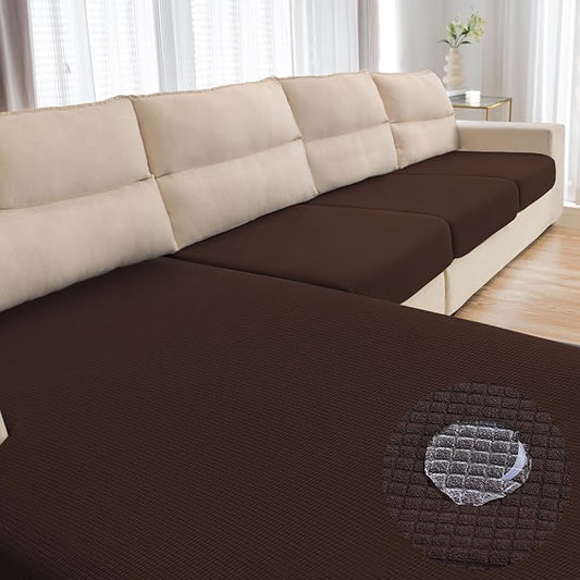 Water Repellent Couch Cushion Cover 3 Pieces Sofa Seat Cushion Covers, Stretch