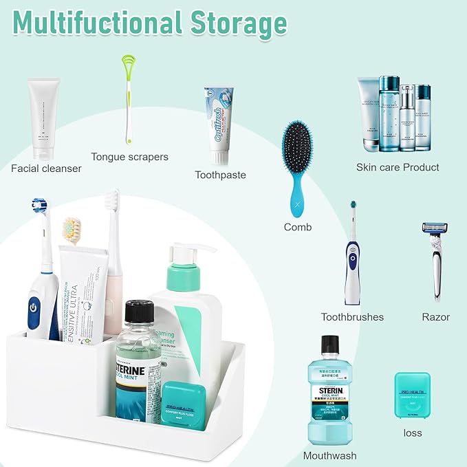 Diatomite Toothbrush Holders for Bathrooms, Quick Dry Electric Tooth Brush and