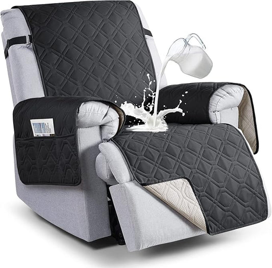 VANSOFY 100% Waterproof Recliner Chair Covers, Recliner Cover Non-Slip Dog