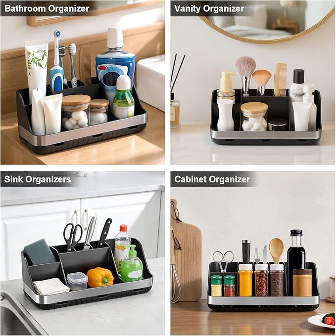 Black Toothbrush Holder