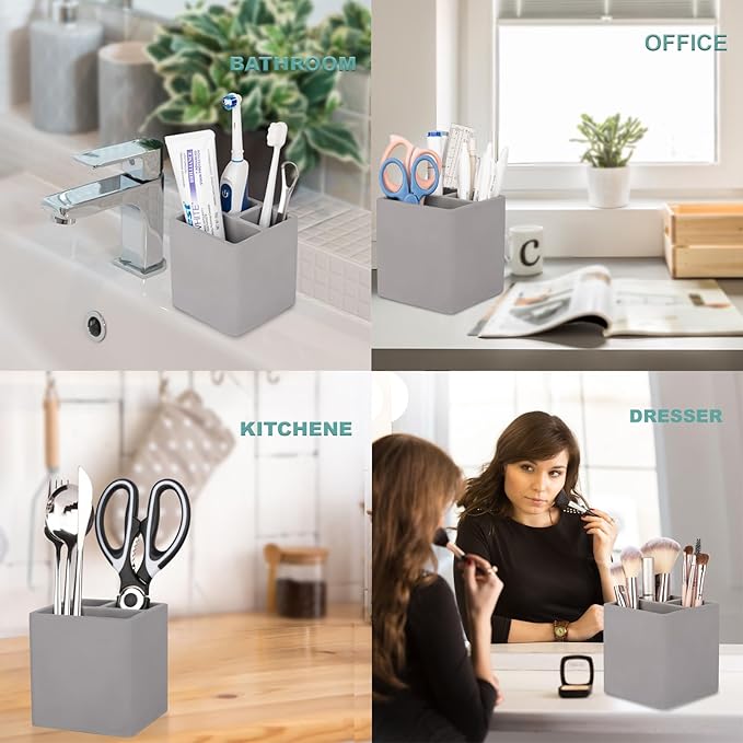 Diatomite Toothbrush Holders for Bathrooms, Electric Toothbrush and Toothpaste