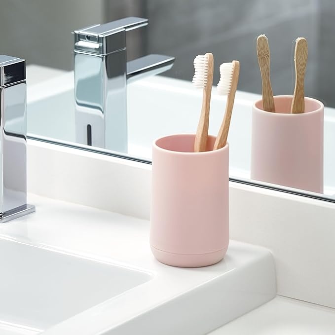 iDesign Toothbrush Holder with 3 Divided Sections