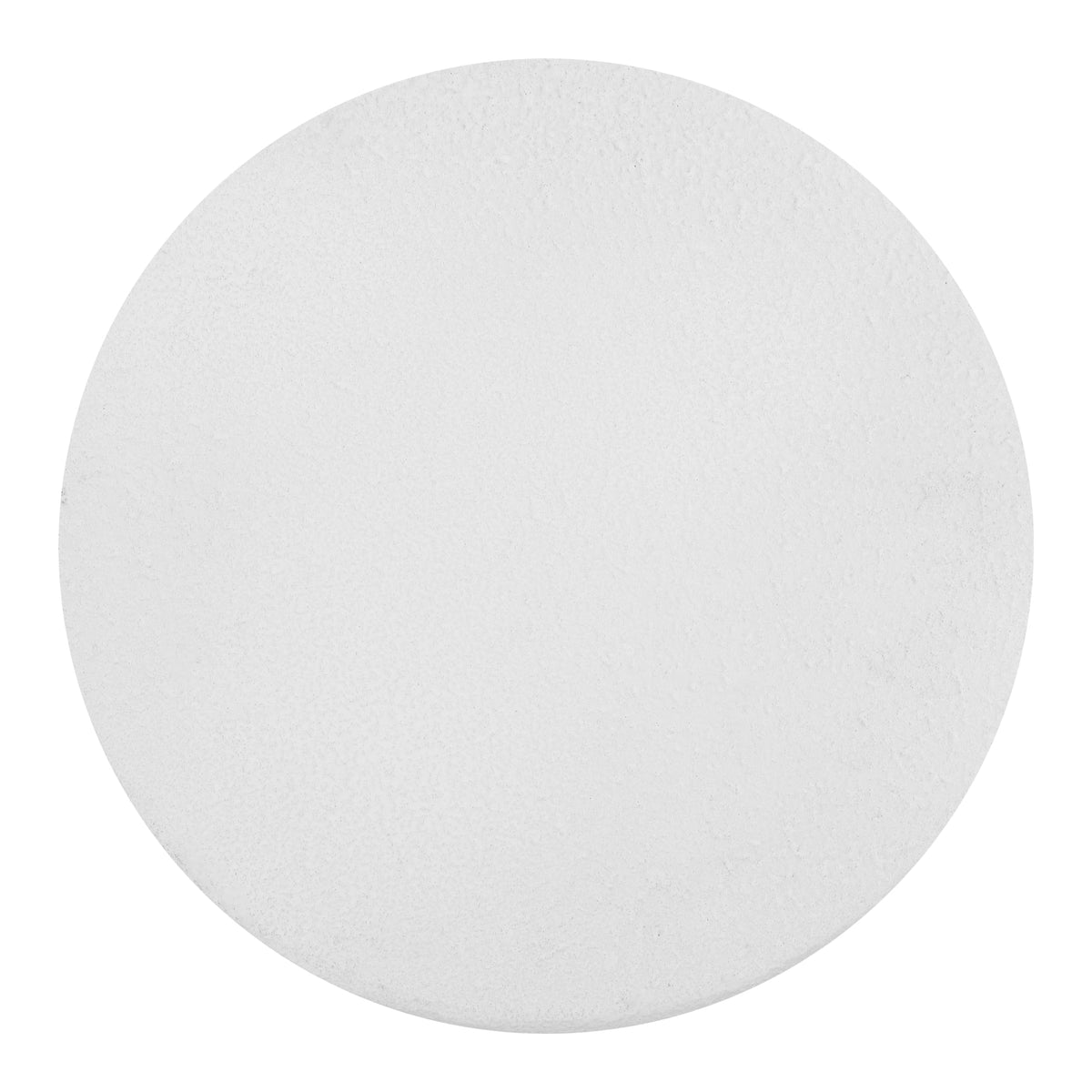 JONATHAN Y Brady Indoor/Outdoor Accent Table & Garden Stool, Minimalist Geometric Weather Resistant Sculptural Side Table for Patio, 17.75" x 16.25", White Frosted TBL1109B