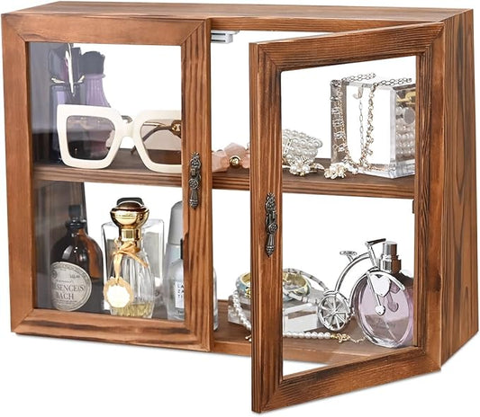 MOOCA Wood and Glass Display Case