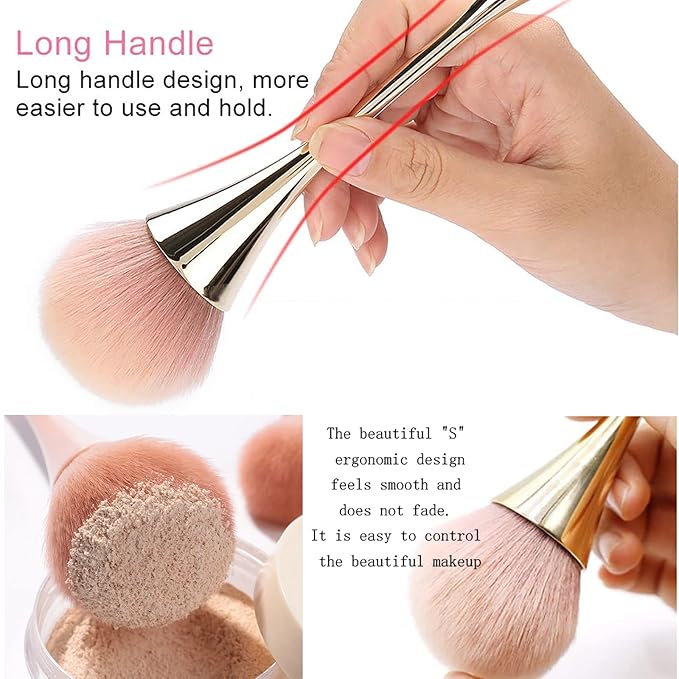 2Pcs Nail Dust Brush Acrylic Brush Cleaner Nail Brushes