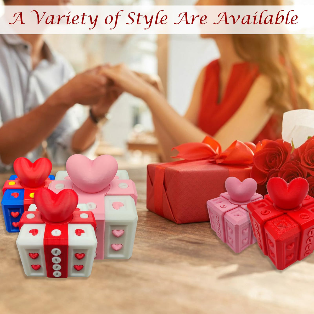 Annoying Gift Box with Screws, Annoying Present Prank Screw Box, Money Card Container Novelty Box, Take Apart Puzzle Surprise Funny (Pink White-Medium Size)