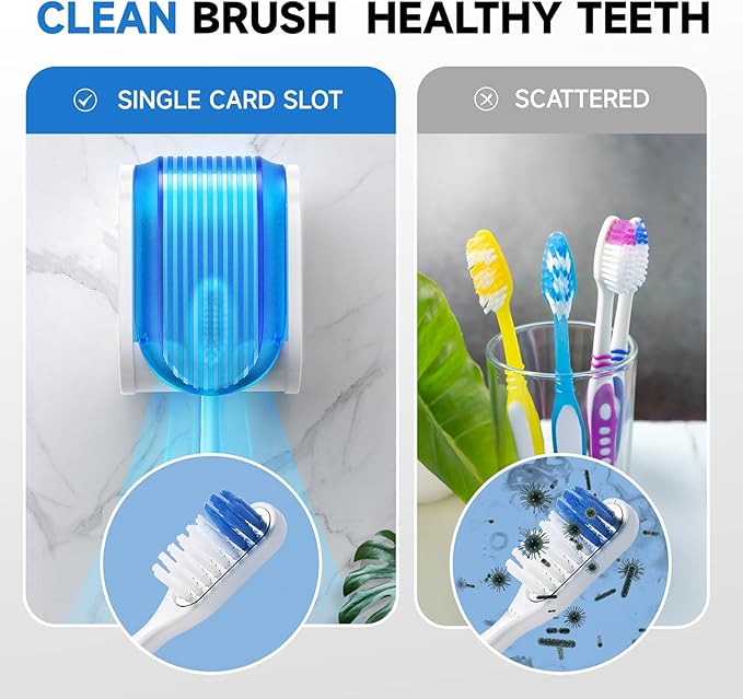 Toothbrush Holders for Bathrooms【Upgrade Single Slot Design】 Toothbrush Holder