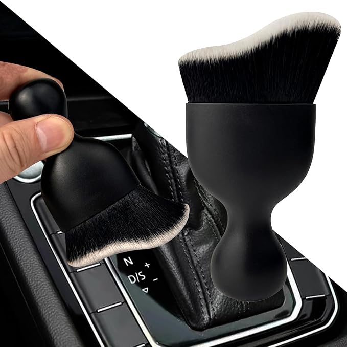 Car Interior Dust Brush, Auto Detailing Brush, Soft Bristles Car Cleaning