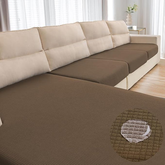 Water Repellent Couch Cushion Cover 3 Pieces Sofa Seat Cushion Covers, Stretch