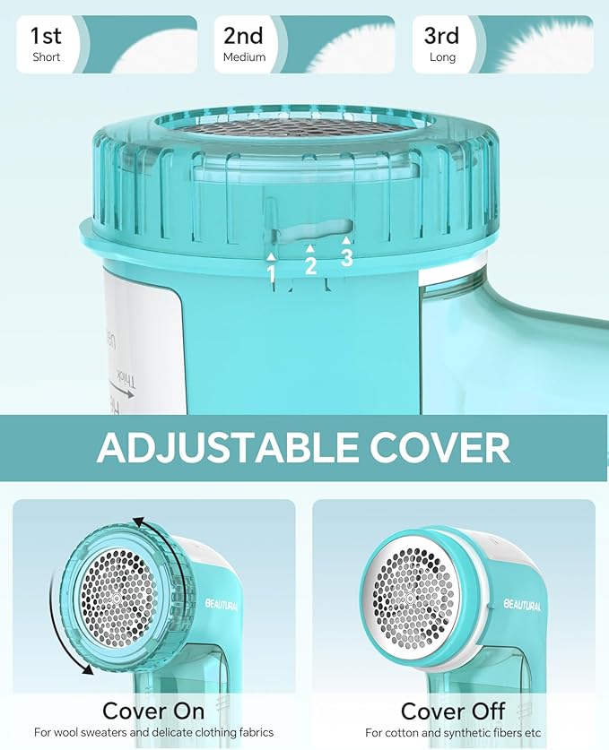 BEAUTURAL Fabric Shaver and Lint Remover, Sweater Defuzzer