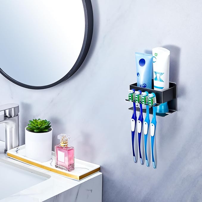 Toothbrush Head Holders, Electric Tooth Brush Head Holder, Adhesive Toothpaste