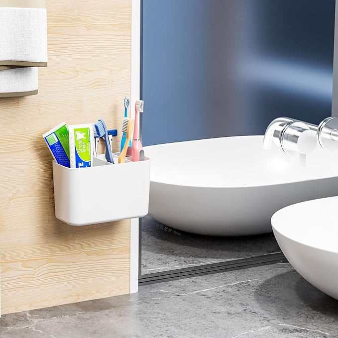 Electric Toothbrush Holder for Bathroom Countertop and Wall Mounted