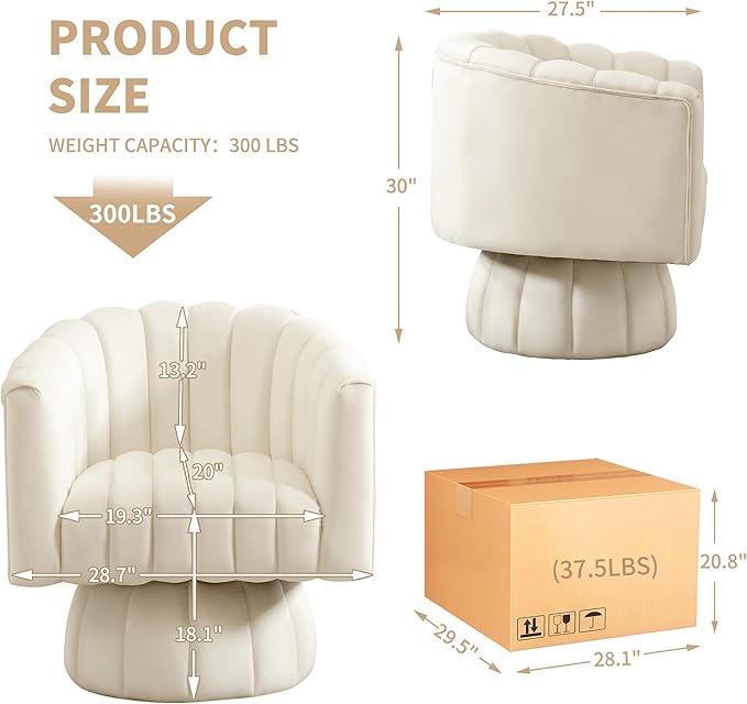 Swivel Accent Barrel Chair