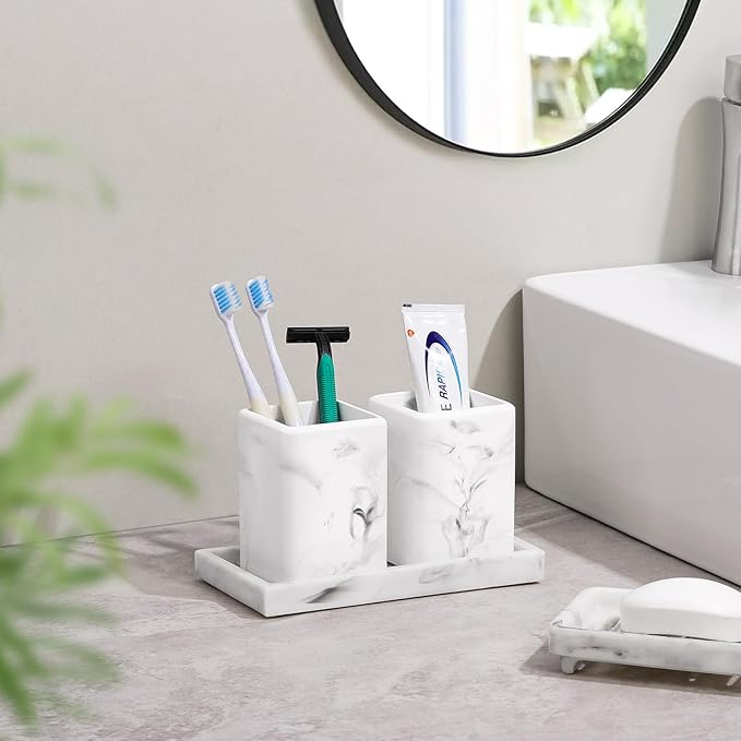 Luxspire Toothbrush Holders 2 Pack, Fast Drying Toothbrush Holders