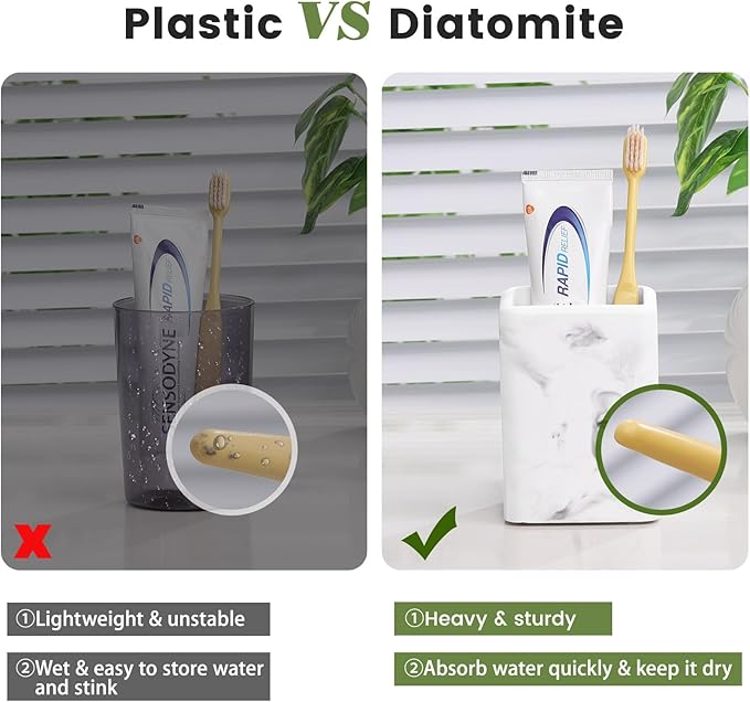 Luxspire Toothbrush Holders, Fast Drying Toothbrush Holders