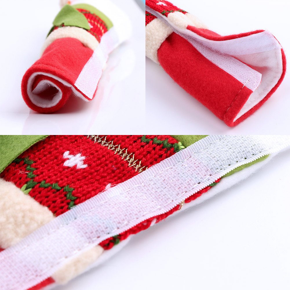 OurWarm Christmas Fridge Handle Covers Set of 3, Adorable Snowman Kitchen Appliance Handle Covers Microwave Oven Or Dishwasher Handle Covers Protector for Christmas Decorations